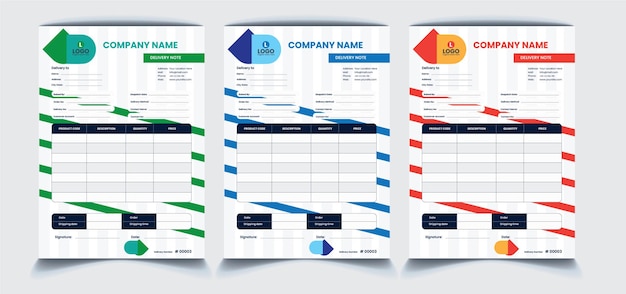 Vector invoice design