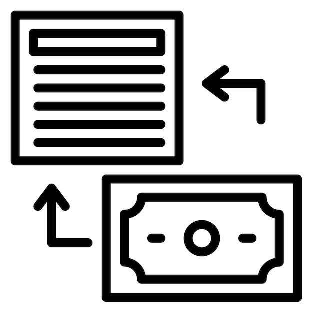 Invoice factoring icon vector image can be used for credit and loan