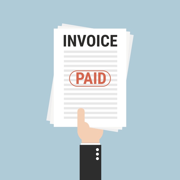 Invoice flat design.