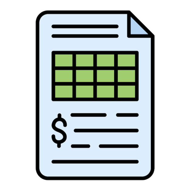 Invoice Flat Illustration