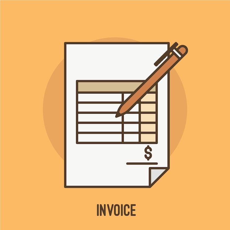 Vector invoice illustration