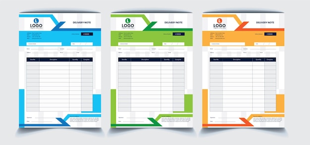 Invoice Notepad Design