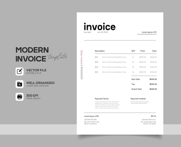 invoice template for Businesses