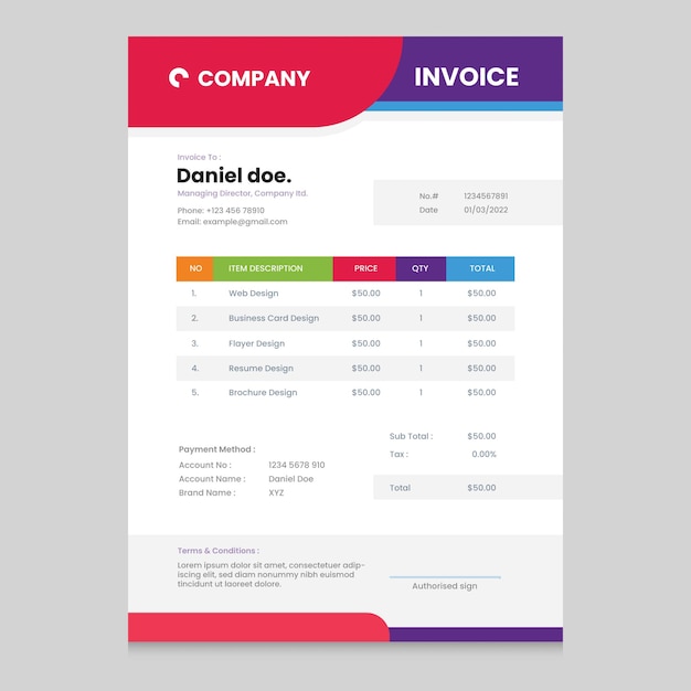 Invoice Template Design, Corporate Invoice Design Template,Business invoice for your business.