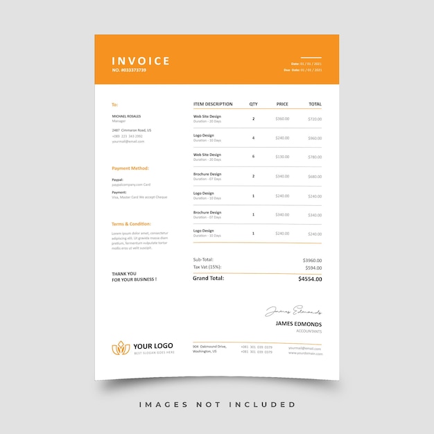 Invoice template