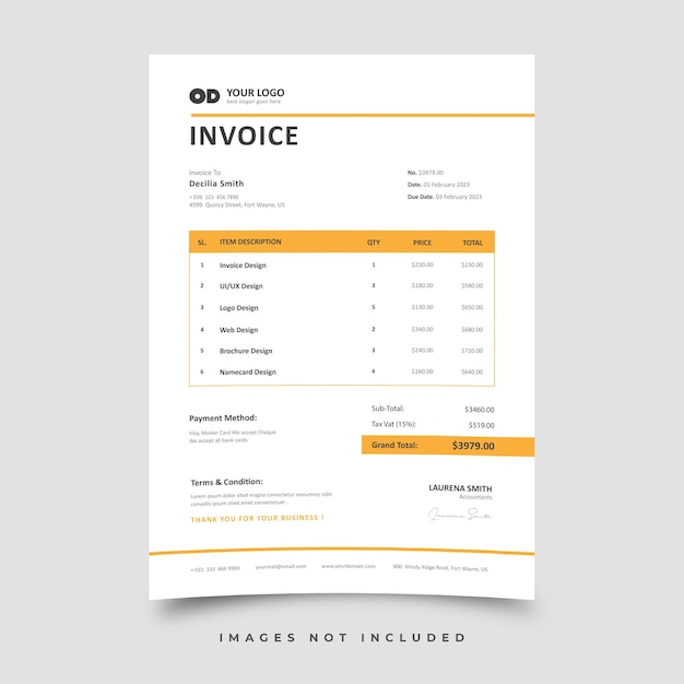 Invoice template