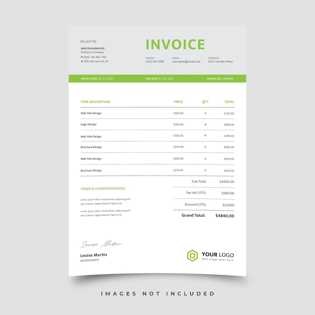 Invoice template