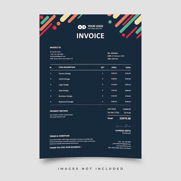 Invoice template