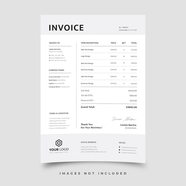 Invoice template
