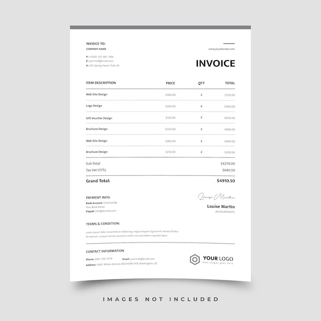 Invoice template