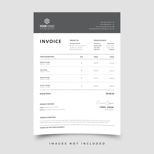 Invoice template