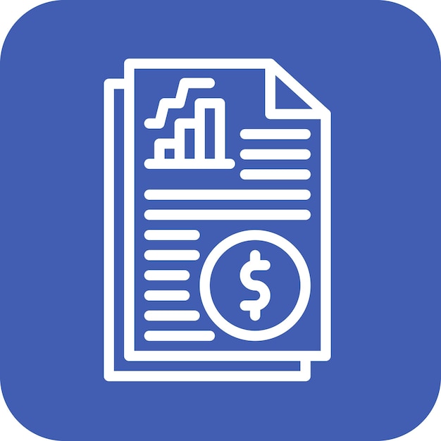 Invoice vector icon illustration of Accounting iconset