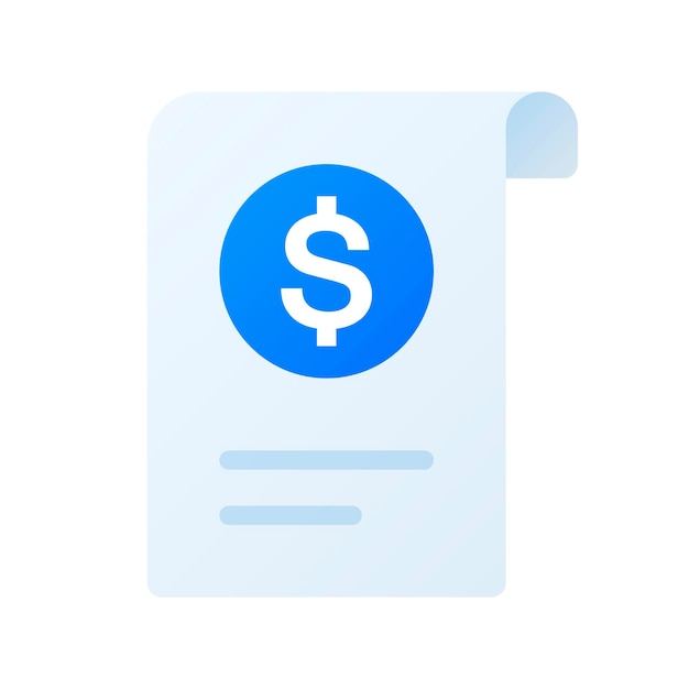 Invoice vector icon