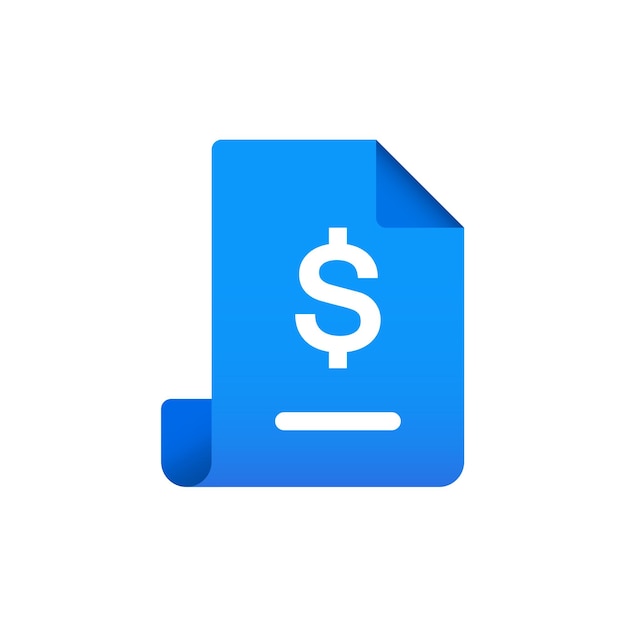 Invoice vector icon