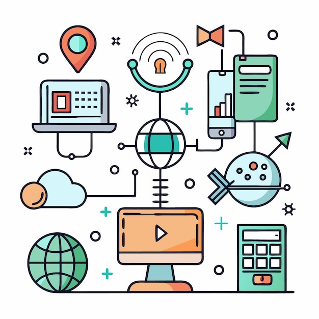 Inzicht in de belangrijkste componenten en technologieën van draadloze communicatie, geïllustreerd