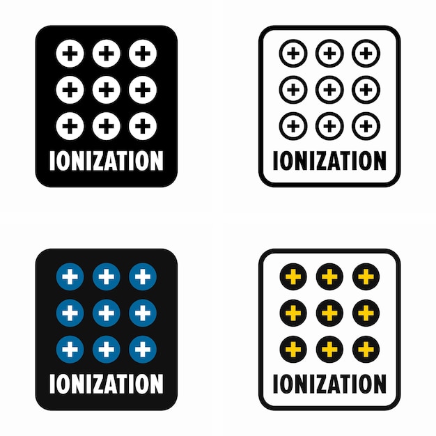 Ionization, purifying system information sign