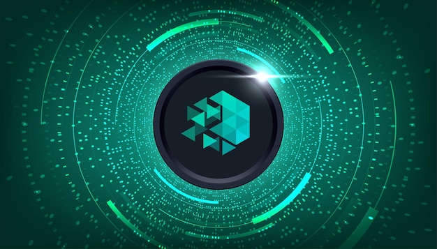 Iotex Iotx 코인 Cryptocurrency 개념 배너 배경