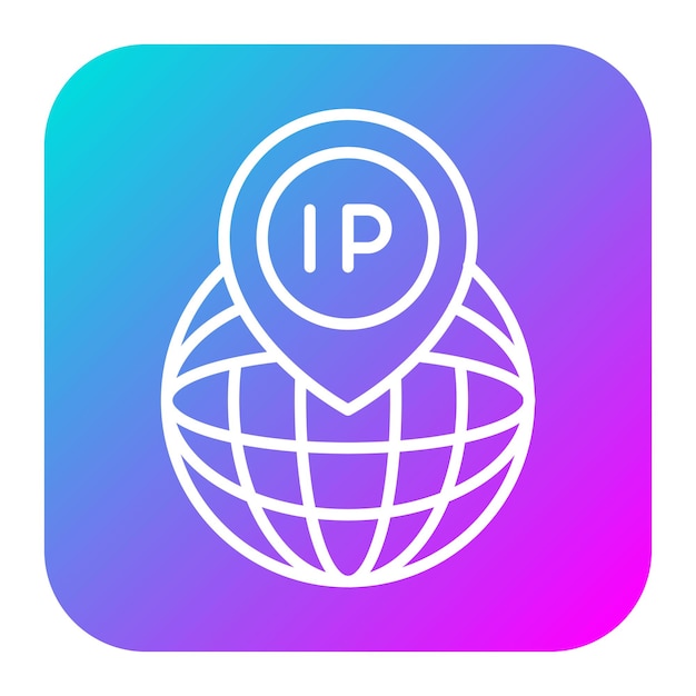ip address vector icon can be used for web hosting iconset