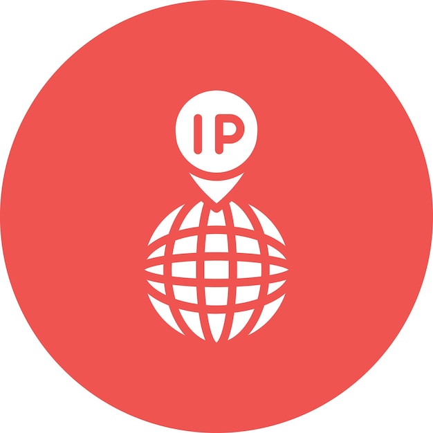 IP アドレス ベクトル アイコン イラスト ウェブホスティング アイコンセット