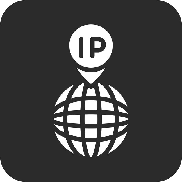 ip address vector icon illustration of web hosting iconset