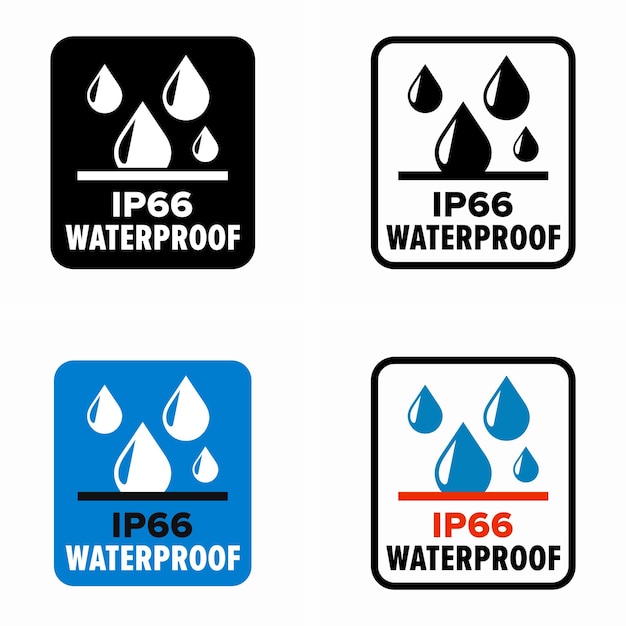 IP66 Waterproof rating, water protective capability