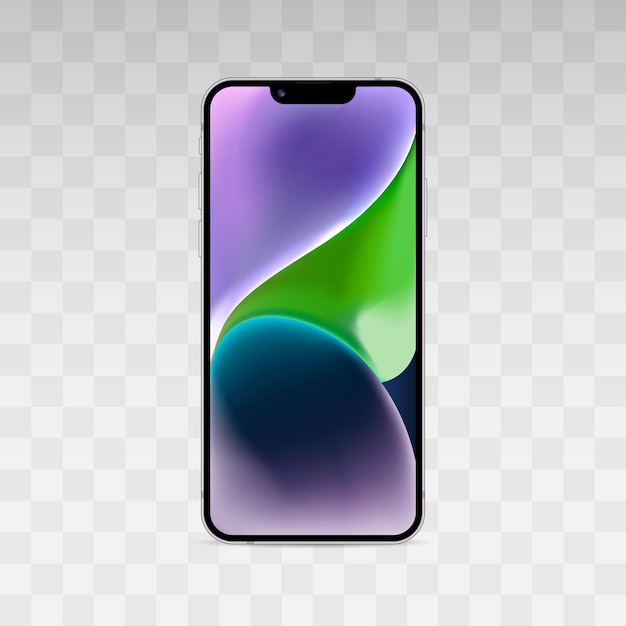 보라색 컬러의 iPhone 14 및 iPhone 14 Plus 터치 스크린 세계 기술