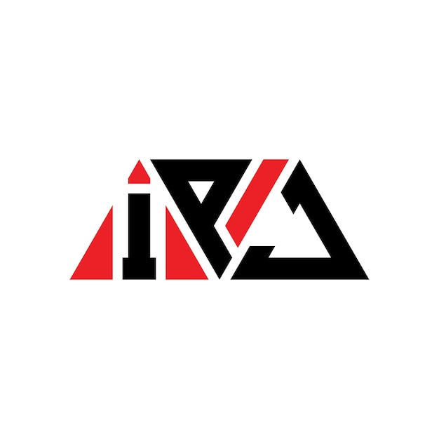 ipj triangle letter logo design with triangle shape ipj triangle logo design monogram ipj triangle vector logo template with red color ipj triangular logo simple elegant and luxurious logo ipj