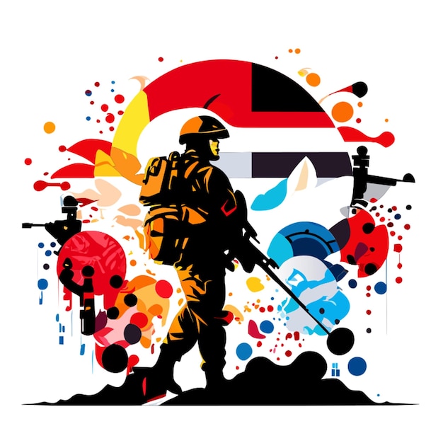 Irak oorlog vector illustratie