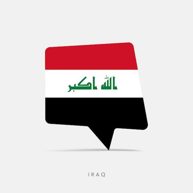 Irak vlag zeepbel chat icoon