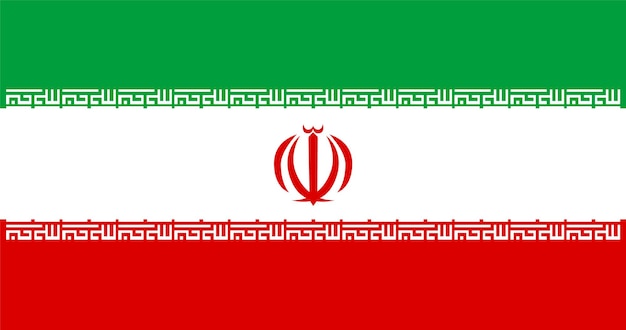 Vector iran flag vector illustration