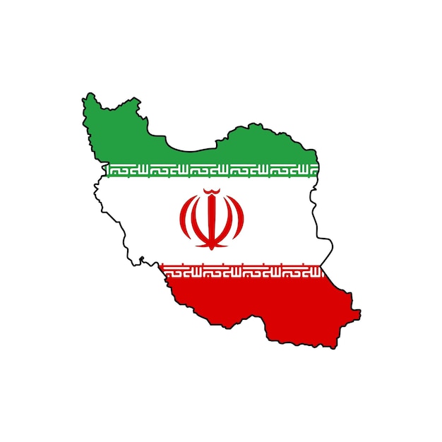 Vector iran kaart