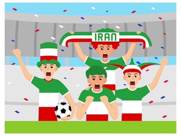 Iran supporters in plat design