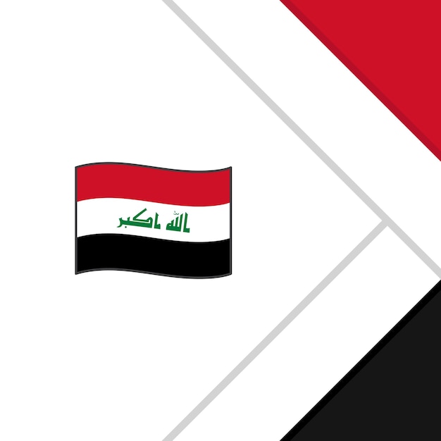 Iraq Flag Abstract Background Design Template Iraq Independence Day Banner Social Media Post Iraq Cartoon