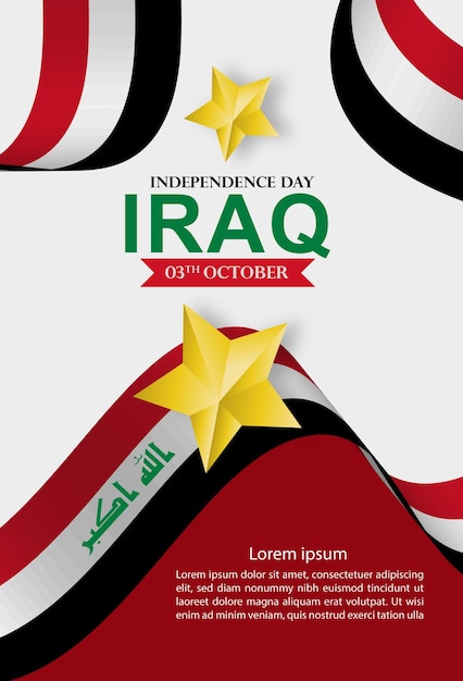 Iraq independence day template