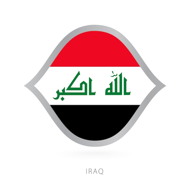 Iraq national team flag in style for international basketball competitions