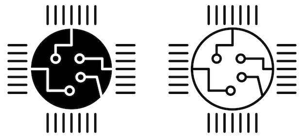 ベクトル アイコン サーキットボード
