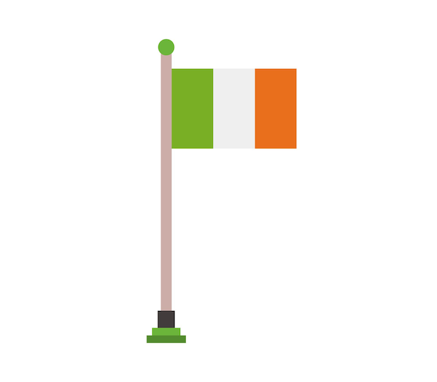 Vector ireland flag