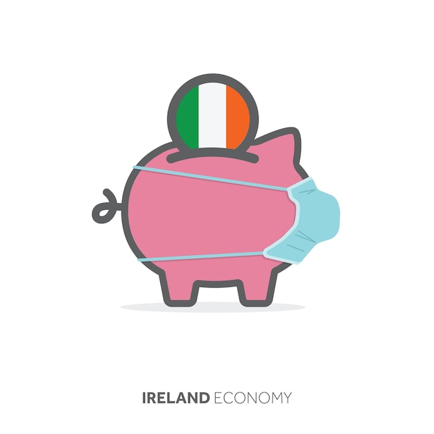 Копилка для сбережений на здравоохранение в ирландии с медицинской маской