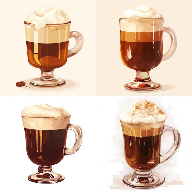 Vector irish coffee