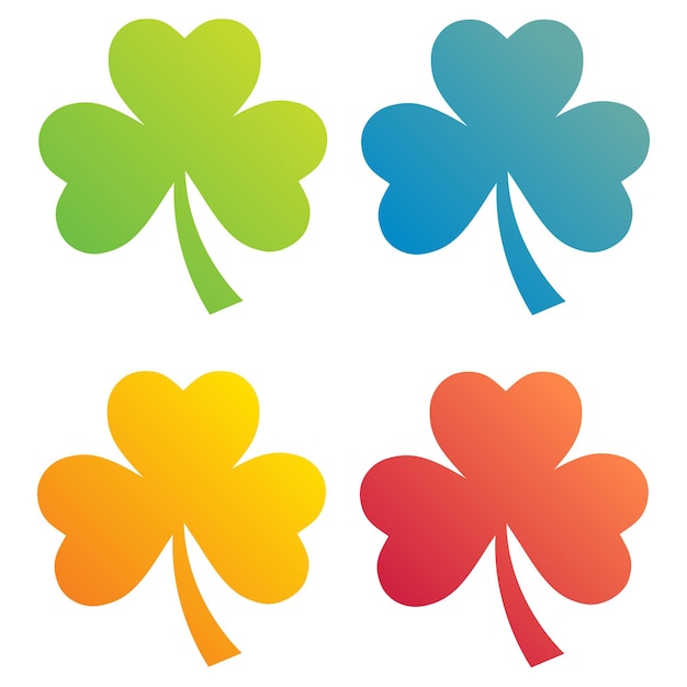 Irish shamrock leaves background for Happy St. Patrick s Day. EPS 10.