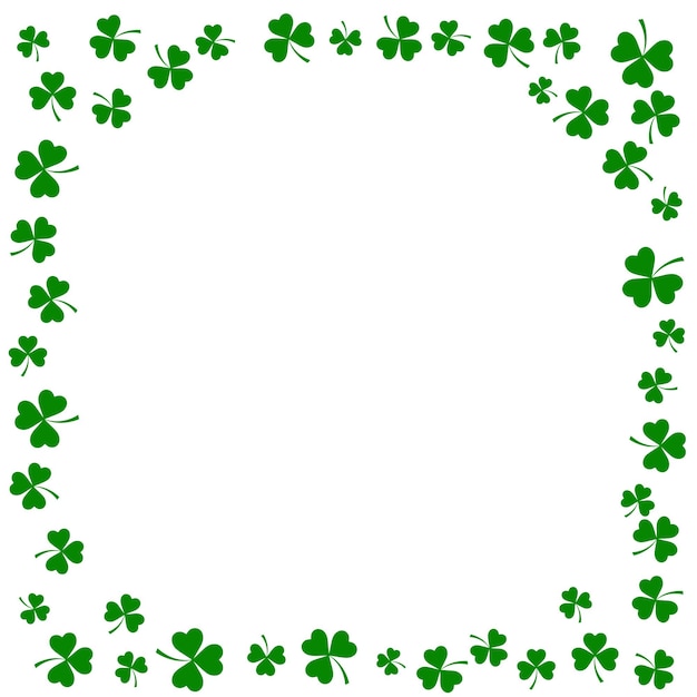 Vector irish shamrock leaves background for happy st. patrick s day. eps 10.