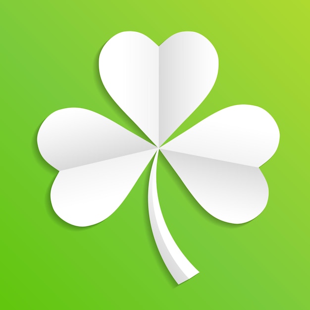 Irish shamrock leaves background for Happy St. Patrick s Day. EPS 10.