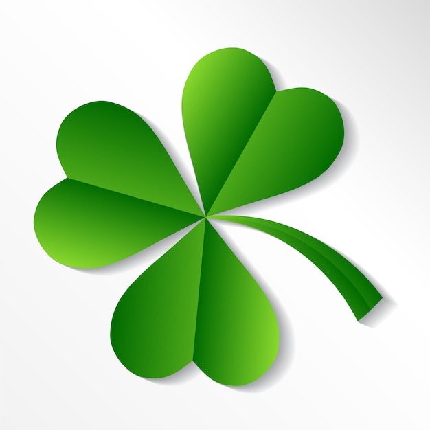 Irish shamrock leaves background for Happy St. Patrick s Day. EPS 10.