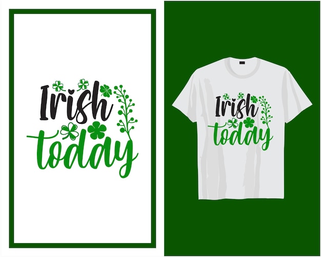 アイルランドの今日聖パトリックの日 t シャツ デザイン タイポグラフィ ベクトル図