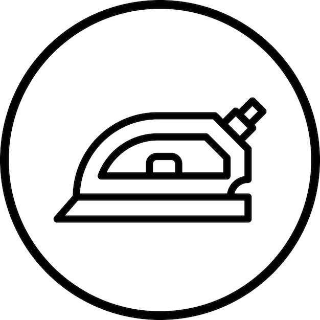 Vector iron icon style