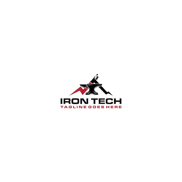 Iron Tech-logobordontwerp