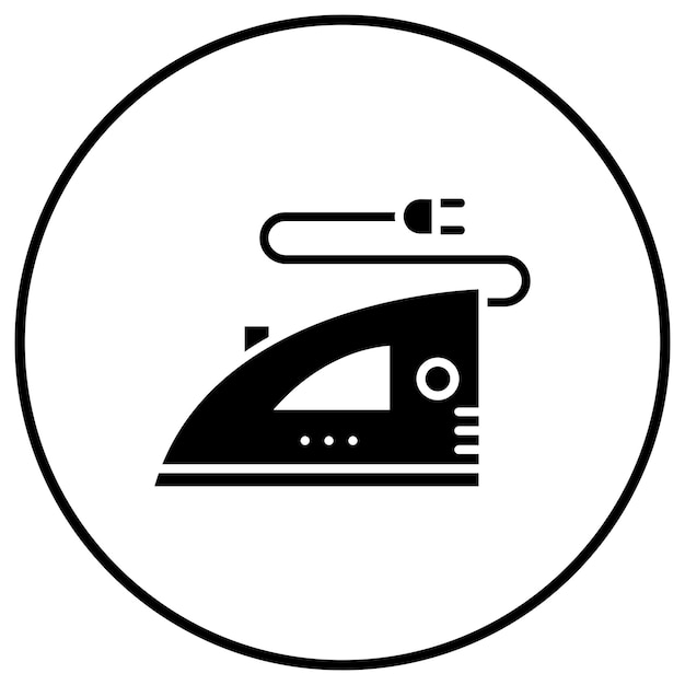 Vettore icona vettoriale di ferro può essere utilizzata per il set di icone di cucito