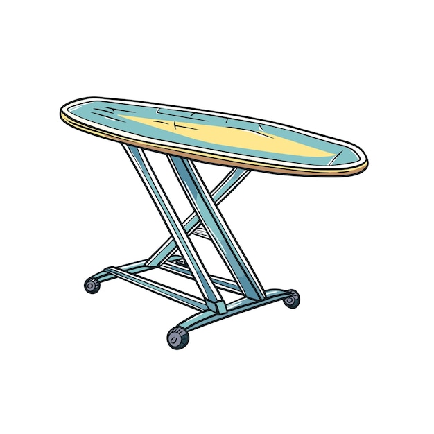 Vector ironing board cartoon isolated on transparent background hd png