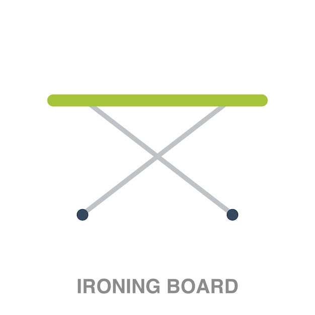 Ironing board illustration on transparent background