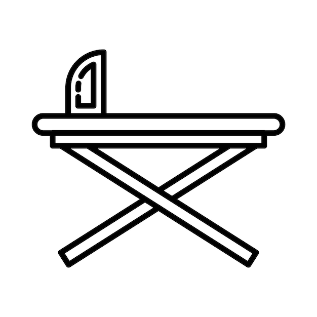 Ironing Board Line Illustration